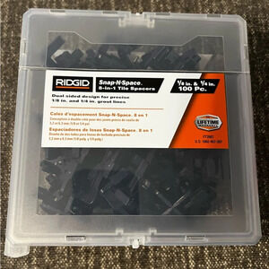 NIB 100 Ridgid 1/8” & 1/4” Tile Spacers